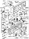 Control-Panel Diagram and Parts List for GE5000A AS00 Kawasaki Generator