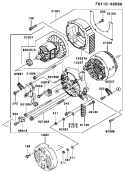 Page J Diagram and Parts List for GER30A BS01 Kawasaki Generator