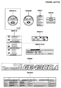 Page K Diagram and Parts List for GER30A BS01 Kawasaki Generator