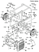 Part Location Diagram of 46003-2063-XM Kawasaki Handle