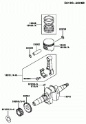 Page M Diagram and Parts List for GE4300A BS01 Kawasaki Generator