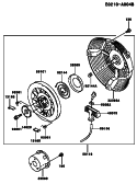 Page N Diagram and Parts List for GE4300A BS01 Kawasaki Generator