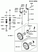 Page O Diagram and Parts List for GE4300A BS01 Kawasaki Generator
