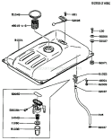 Part Location Diagram of 52005-2099 Kawasaki Gauge