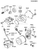 Page M Diagram and Parts List for GER50A BS00 Kawasaki Generator