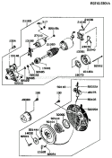 Page O Diagram and Parts List for GER50A BS00 Kawasaki Generator