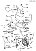 Page H Diagram and Parts List for GER50A BS00 Kawasaki Generator
