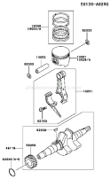 Page M Diagram and Parts List for GEW90A CS01 Kawasaki Generator