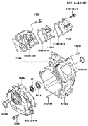 Page F Diagram and Parts List for GE2900A DS01 Kawasaki Generator