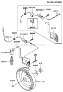 Page G Diagram and Parts List for GE2900A DS01 Kawasaki Generator