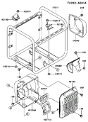 Page H Diagram and Parts List for GEW90A CS01 Kawasaki Generator