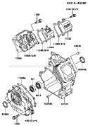 Page F Diagram and Parts List for GEW90A ES01 Kawasaki Generator