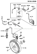 Page G Diagram and Parts List for GEW90A ES01 Kawasaki Generator