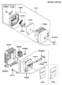 Part Location Diagram of 11010-2542 Kawasaki Filter-Assembly-Air