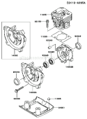 Part Location Diagram of 34001-2083 Kawasaki Stand
