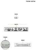Page H Diagram and Parts List for HE026A-AS01  Kawasaki Edger