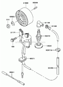 Electric-Equipment Diagram and Parts List for HG400A-AS02  Kawasaki Engine