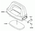 Handle Diagram and Parts List for HG400A-AS02  Kawasaki Engine