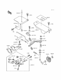 Part Location Diagram of 92037-2098 Kawasaki Clamp