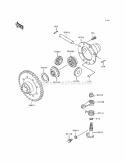 Part Location Diagram of 13236-1219 Kawasaki Lever-Comp, Diff Lock