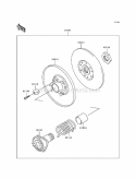 Driven Converter Diagram and Parts List for KAF300-A1  Kawasaki 
