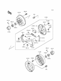 Part Location Diagram of 92043-1460 Kawasaki Pin, Shoe Hold