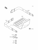 Seat Diagram and Parts List for KAF300-A1  Kawasaki 