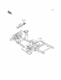 Frame Diagram and Parts List for KAF300-A1  Kawasaki 