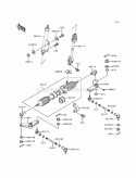 Steering Shaft Diagram and Parts List for KAF300-A1  Kawasaki 