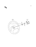 Part Location Diagram of 46003-1265 Kawasaki Handle