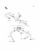 Fuel Pump Diagram and Parts List for KAF300-A1  Kawasaki 