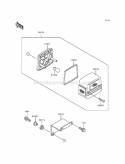 Part Location Diagram of 11009-1215 Kawasaki Gasket, Tail Lamp Lens