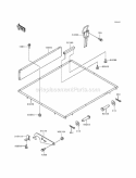 Carrier Diagram and Parts List for KAF300-A1  Kawasaki 