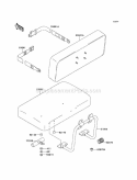 Seat Diagram and Parts List for KAF300-B1  Kawasaki 