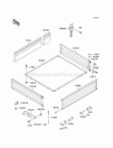 Carrier Diagram and Parts List for KAF300-B1  Kawasaki 