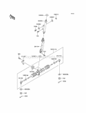 Steering Shaft Diagram and Parts List for KAF300-C5  Kawasaki 