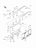 Guards Diagram and Parts List for KAF300-C5  Kawasaki 