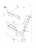Master Cylinder Diagram and Parts List for KAF300-C7  Kawasaki 