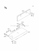 Seat Diagram and Parts List for KAF300-C6  Kawasaki 