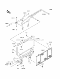 Guards Diagram and Parts List for KAF300-C6  Kawasaki 
