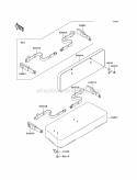 Seat Diagram and Parts List for KAF300-D2  Kawasaki 