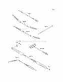 Cables Diagram and Parts List for KAF300-C6  Kawasaki 