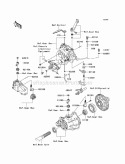 Gear Change Mechanism Diagram and Parts List for KAF400-A9F 2009 Kawasaki 