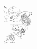 Generator/Ignition Coil Diagram and Parts List for KAF400-A9F 2009 Kawasaki 