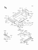 Carriers Diagram and Parts List for KAF400-AAF 2010 Kawasaki 