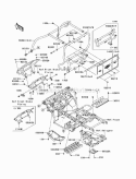 Guards/Cab Frame Diagram and Parts List for KAF400-AAF 2010 Kawasaki 