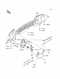 Headlights Diagram and Parts List for KAF400-A9F 2009 Kawasaki 