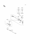 Ignition Switch Diagram and Parts List for KAF400-A9F 2009 Kawasaki 