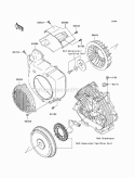 Cooling Diagram and Parts List for KAF400-A9F 2009 Kawasaki 
