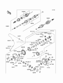 Drive Shaft-Front Diagram and Parts List for KAF400-AAF 2010 Kawasaki 